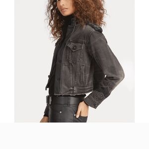 Ralph Lauren Black Cropped Denim Jacket
